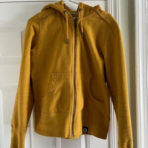 American Giant Women's Full Zip Hoodie in Goldenrod size M Medium